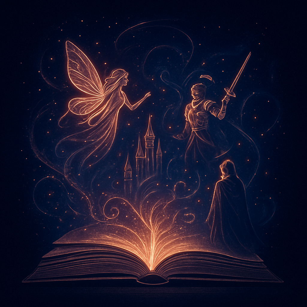 Creative concept of a story coming to life